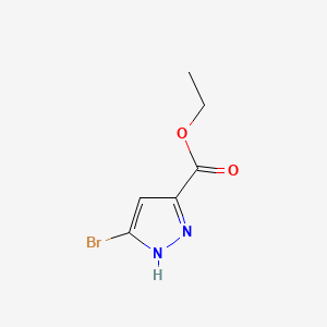 Ethyl 5-bromo-1H-pyrazole-3-carboxylate chemical structure (CAS 1392208-46-6)