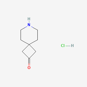 7-Azaspiro[3.5]nonan-2-one hydrochloride chemical structure (CAS 1392211-51-6)