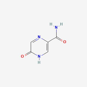 5-Hydroxypyrazine-2-carboxamide chemical structure (CAS 13924-96-4)