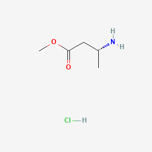 (R)-Methyl 3-aminobutanoate hydrochloride chemical structure (CAS 139243-54-2)