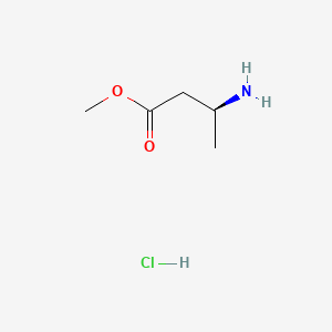 (S)-Methyl 3-aminobutanoate hydrochloride chemical structure (CAS 139243-55-3)