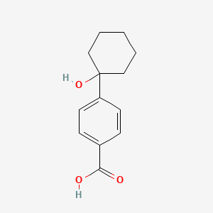 4-(1-Hydroxycyclohexyl)benzoic acid chemical structure (CAS 1392466-91-9)