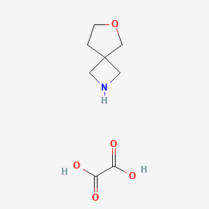 6-Oxa-2-azaspiro[3.4]octane oxalate chemical structure (CAS 1392804-58-8)