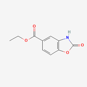 Ethyl 2-oxo-2,3-dihydrobenzo[d]oxazole-5-carboxylate chemical structure (CAS 139284-98-3)