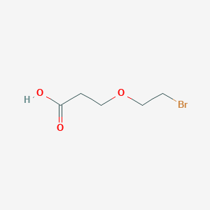 3-(2-Bromoethoxy)propanoic acid chemical structure (CAS 1393330-33-0)