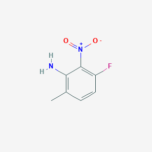 3-Fluoro-6-methyl-2-nitroaniline chemical structure (CAS 1393442-58-4)