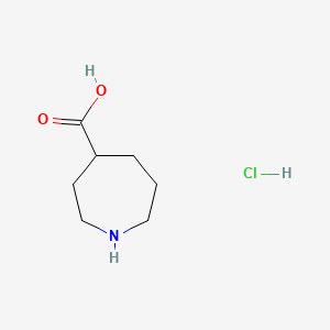 Azepane-4-carboxylic acid hydrochloride chemical structure (CAS 1393449-23-4)