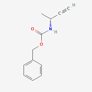 (R)-Benzyl but-3-yn-2-ylcarbamate chemical structure (CAS 1393524-11-2)