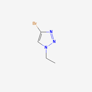 4-Bromo-1-ethyl-1H-1,2,3-triazole chemical structure (CAS 1393532-87-0)