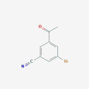 3-Acetyl-5-bromobenzonitrile chemical structure (CAS 1393541-70-2)