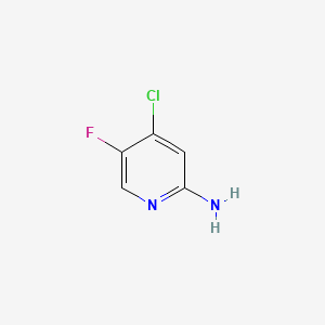 4-Chloro-5-fluoropyridin-2-amine chemical structure (CAS 1393562-83-8)