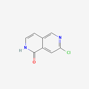 7-Chloro-2,6-naphthyridin-1(2H)-one chemical structure (CAS 1393568-79-0)