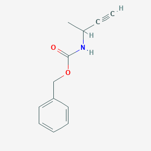 Benzyl but-3-yn-2-ylcarbamate chemical structure (CAS 1393576-61-8)