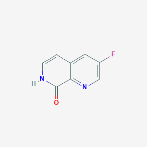 3-Fluoro-1,7-naphthyridin-8(7H)-one chemical structure (CAS 1393583-66-8)
