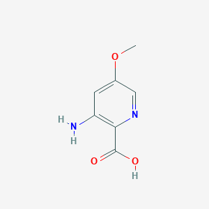 3-Amino-5-methoxypicolinic acid chemical structure (CAS 1393585-04-0)
