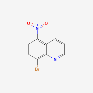8-Bromo-5-nitroquinoline chemical structure (CAS 139366-35-1)