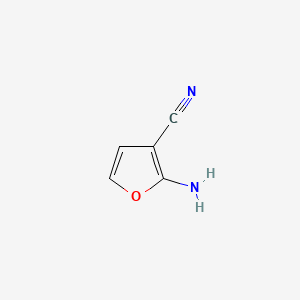 2-Aminofuran-3-carbonitrile chemical structure (CAS 139370-56-2)