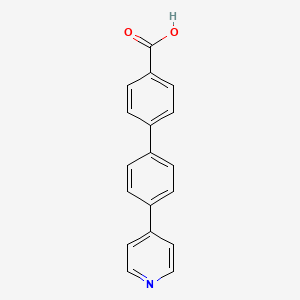 4'-(Pyridin-4-yl)-[1,1'-biphenyl]-4-carboxylic acid chemical structure (CAS 1393711-96-0)
