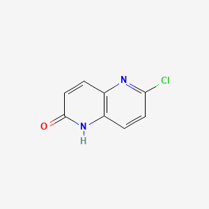 6-Chloro-1,5-naphthyridin-2(1H)-one chemical structure (CAS 1394003-98-5)
