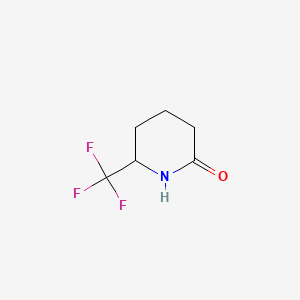 6-(Trifluoromethyl)piperidin-2-one chemical structure (CAS 1394040-82-4)