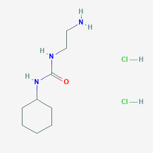 3-(2-Aminoethyl)-1-cyclohexylurea dihydrochloride chemical structure (CAS 1394041-31-6)
