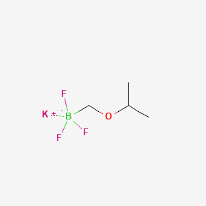 POtassium trifluoro[(propan-2-yloxy)methyl]boranuide chemical structure (CAS 1394048-67-9)