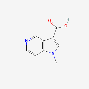 1-Methyl-1H-pyrrolo[3,2-c]pyridine-3-carboxylic acid chemical structure (CAS 1394175-17-7)
