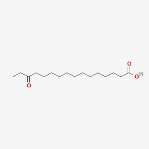 14-Oxohexadecanoic acid chemical structure (CAS 139418-87-4)