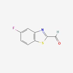 5-Fluorobenzo[d]thiazole-2-carbaldehyde chemical structure (CAS 139425-46-0)