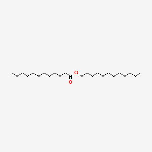 Dodecyl dodecanoate chemical structure (CAS 13945-76-1)