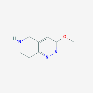 3-Methoxy-5,6,7,8-tetrahydropyrido[4,3-c]pyridazine chemical structure (CAS 1394645-71-6)