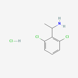 1-(2,6-Dichlorophenyl)ethanamine hydrochloride chemical structure (CAS 1394838-53-9)
