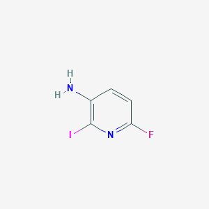 6-Fluoro-2-iodopyridin-3-amine chemical structure (CAS 1394839-67-8)