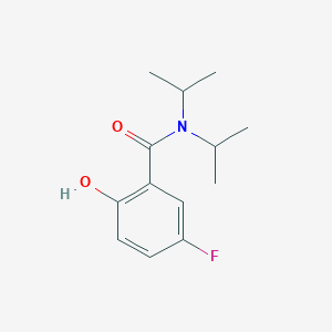 5-Fluoro-2-hydroxy-N,N-diisopropylbenzamide chemical structure (CAS 1394933-63-1)