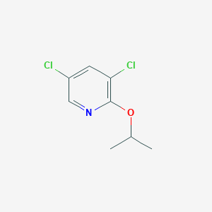 3,5-Dichloro-2-isopropoxypyridine chemical structure (CAS 1394964-34-1)