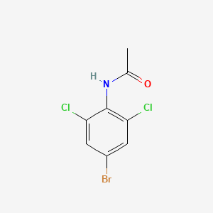 N-(4-Bromo-2,6-dichlorophenyl)acetamide chemical structure (CAS 13953-09-8)