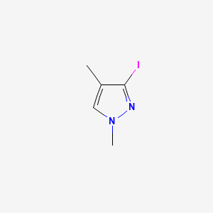 3-Iodo-1,4-dimethyl-1H-pyrazole chemical structure (CAS 1395443-04-5)