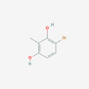 4-Bromo-2-methylbenzene-1,3-diol chemical structure (CAS 139553-46-1)