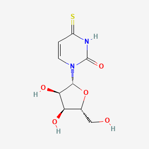 1-((2R,3R,4S,5R)-3,4-Dihydroxy-5-(hydroxymethyl)tetrahydrofuran-2-yl)-4-thioxo-3,4-dihydropyrimidin-2(1H)-one chemical structure (CAS 13957-31-8)
