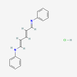(E)-N-((2E,4E)-5-(Phenylamino)penta-2,4-dien-1-ylidene)aniline hydrochloride chemical structure (CAS 13959-24-5)