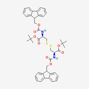(Fmoc-Cys-Otbu)2 chemical structure (CAS 139592-37-3)