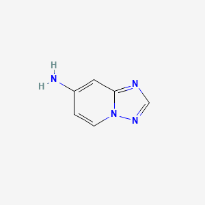 [1,2,4]triazolo[1,5-a]pyridin-7-amine chemical structure (CAS 1396312-30-3)