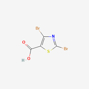 2,4-Dibromothiazole-5-carboxylic acid chemical structure (CAS 139669-96-8)