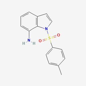 1-Tosyl-1H-indol-7-amine chemical structure (CAS 1396762-15-4)