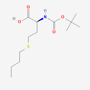 N-(tert-Butoxycarbonyl)-S-butyl-L-homocysteine chemical structure (CAS 1396969-20-2)