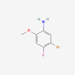 5-Bromo-4-fluoro-2-methoxyaniline chemical structure (CAS 1397237-98-7)