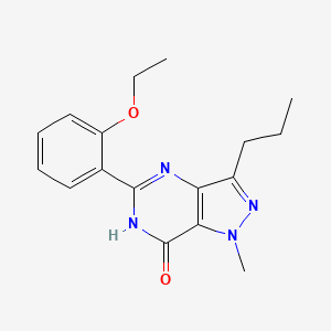5-(2-Ethoxyphenyl)-1-methyl-3-propyl-1H-pyrazolo[4,3-d]pyrimidin-7(6H)-one chemical structure (CAS 139756-21-1)