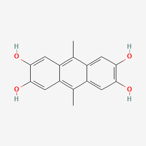 9,10-Dimethylanthracene-2,3,6,7-tetraol chemical structure (CAS 13979-56-1)