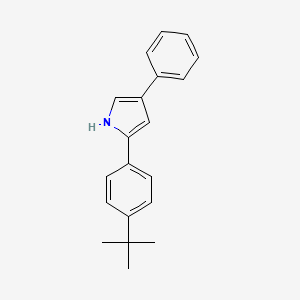 2-(4-(tert-Butyl)phenyl)-4-phenyl-1H-pyrrole chemical structure (CAS 1398056-88-6)