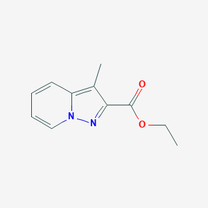 Ethyl 3-methylpyrazolo[1,5-a]pyridine-2-carboxylate chemical structure (CAS 1398584-48-9)